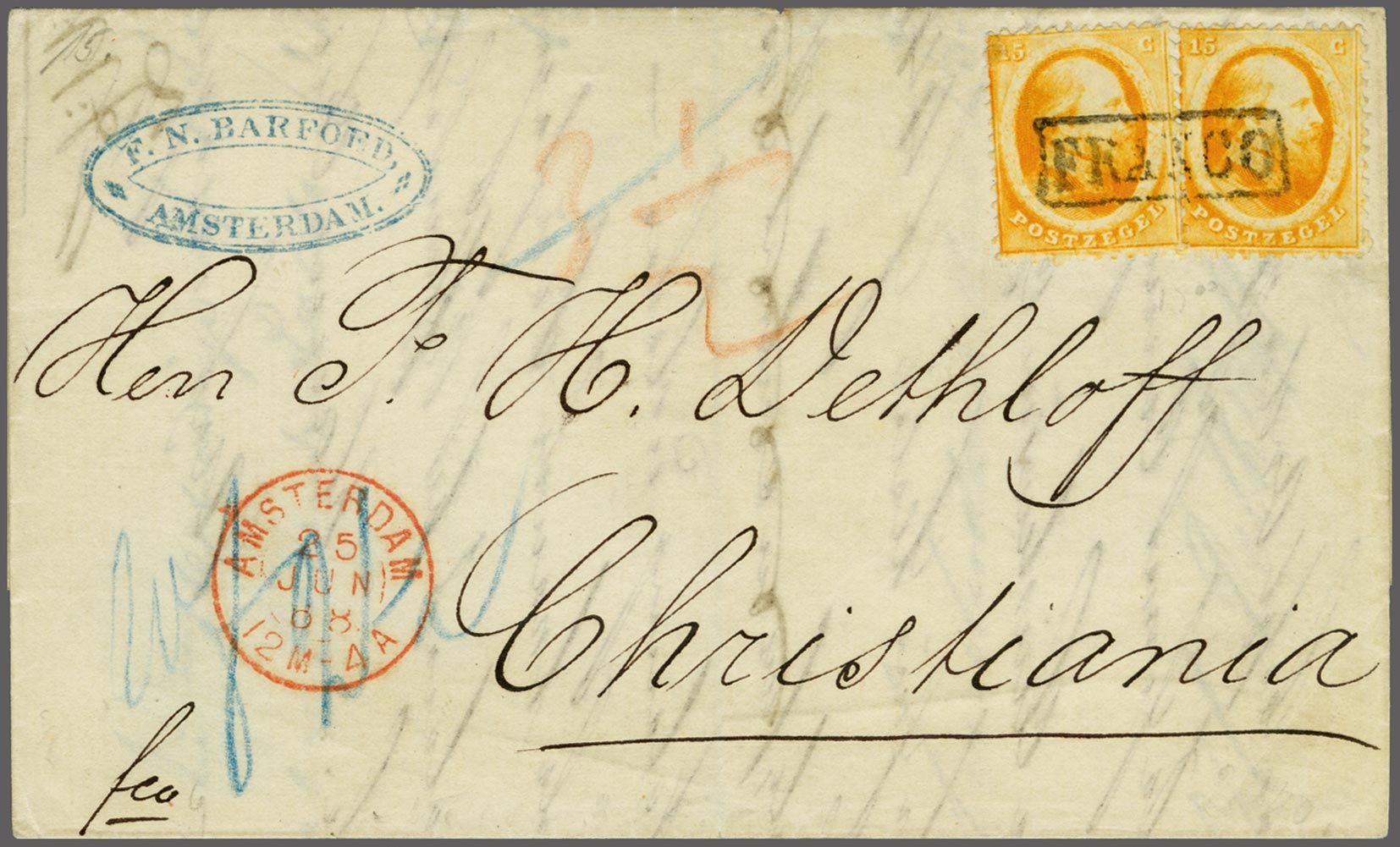 Stamp Auction Netherlands and Former Territories NL 1864 King William