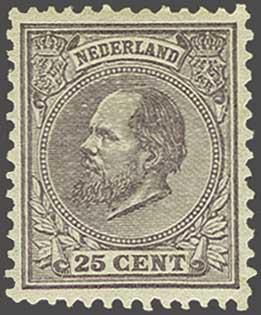 Lot 722 - Netherlands and former colonies NL 1872 King William III -  Corinphila Veilingen Auction 240: Single lots Netherlands and former colonies