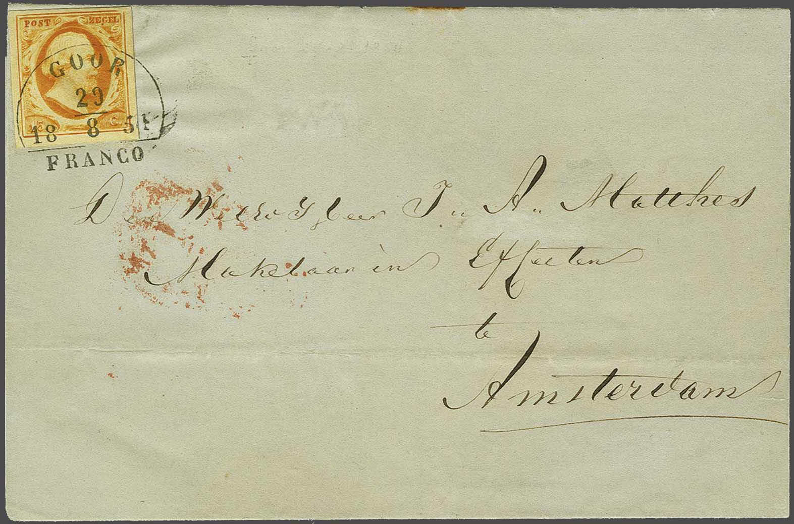Lot 467 - Netherlands and former colonies NL Semi-circular Cancellation -  Corinphila Veilingen Auction 240: Single lots Netherlands and former colonies
