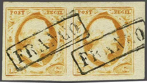 Lot 325 - Netherlands and former colonies NL 1852 King William III -  Corinphila Veilingen Auction 240: Single lots Netherlands and former colonies