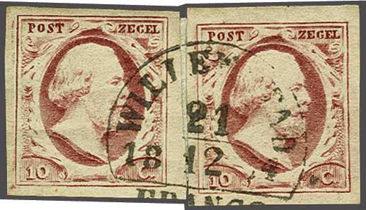 Lot 594 - Netherlands and former colonies NL Semi-circular Cancellation -  Corinphila Veilingen Auction 240: Pre-philately Netherlands and former colonies