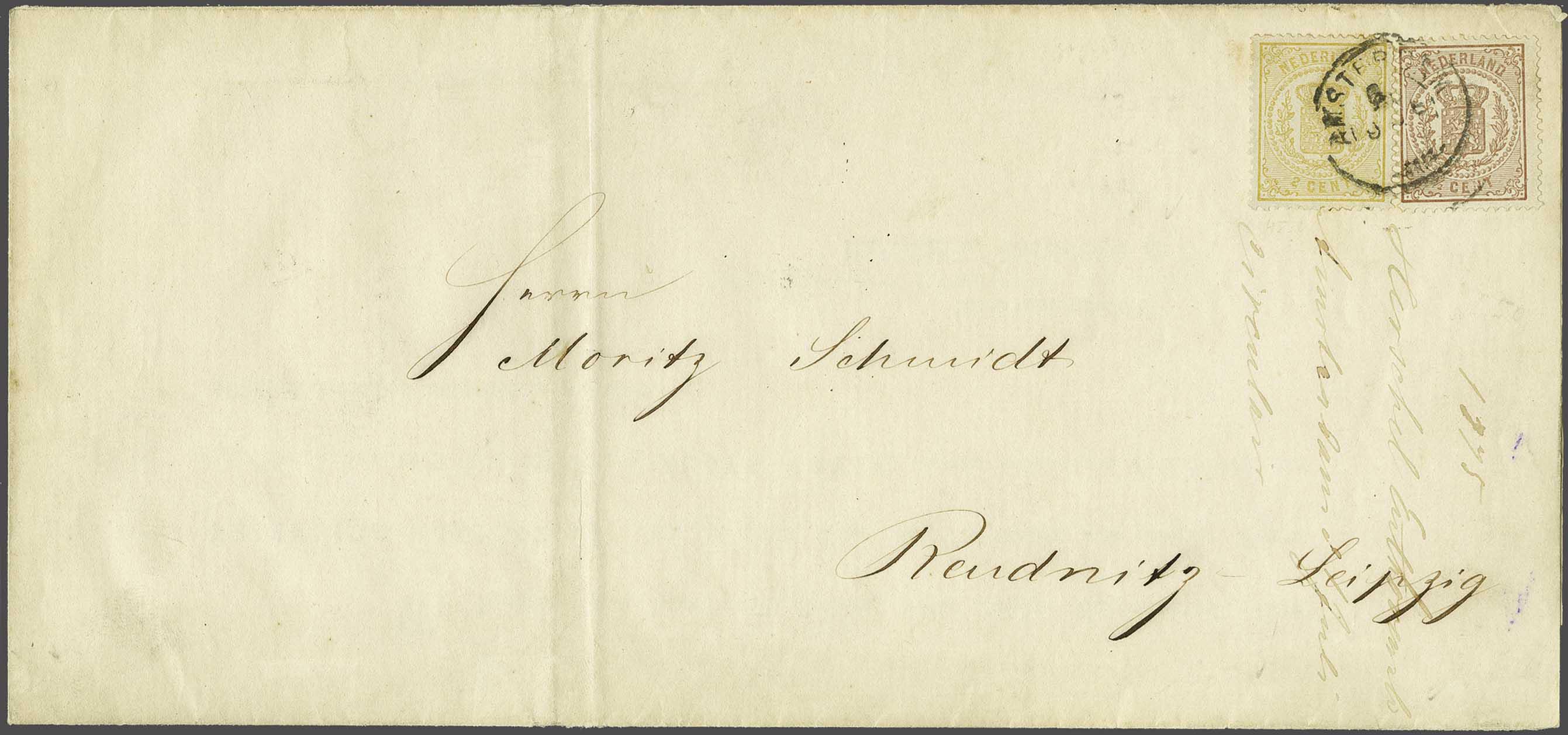 Lot 702 - Netherlands and former colonies NL 1869 Coat of Arms -  Corinphila Veilingen Auction 240: Single lots Netherlands and former colonies
