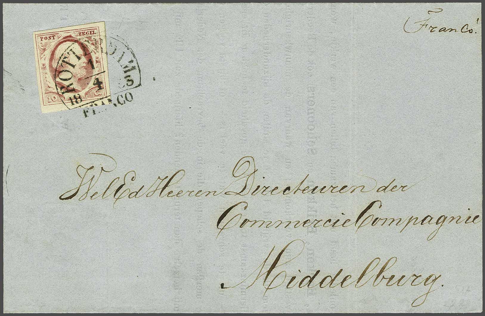 Lot 549 - Netherlands and former colonies NL Semi-circular Cancellation -  Corinphila Veilingen Auction 240: Single lots Netherlands and former colonies