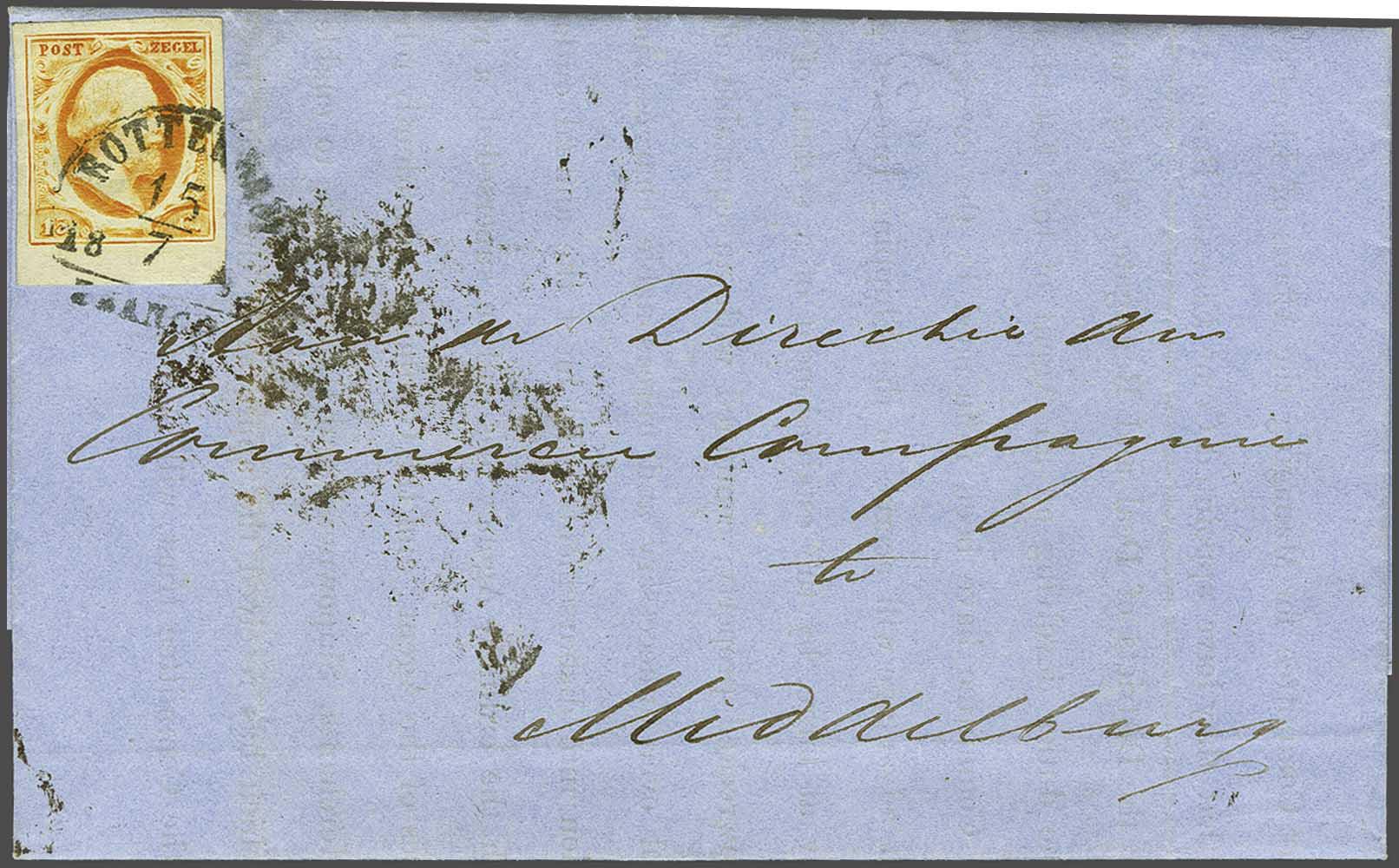 Lot 398 - Netherlands and former colonies NL 1852 King William III -  Corinphila Veilingen Auction 240: Single lots Netherlands and former colonies