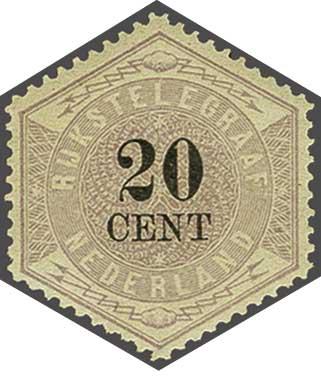 Lot 1188 - Netherlands and former colonies netherlands telegraph stamps -  Corinphila Veilingen Auction 240: Single lots Netherlands and former colonies