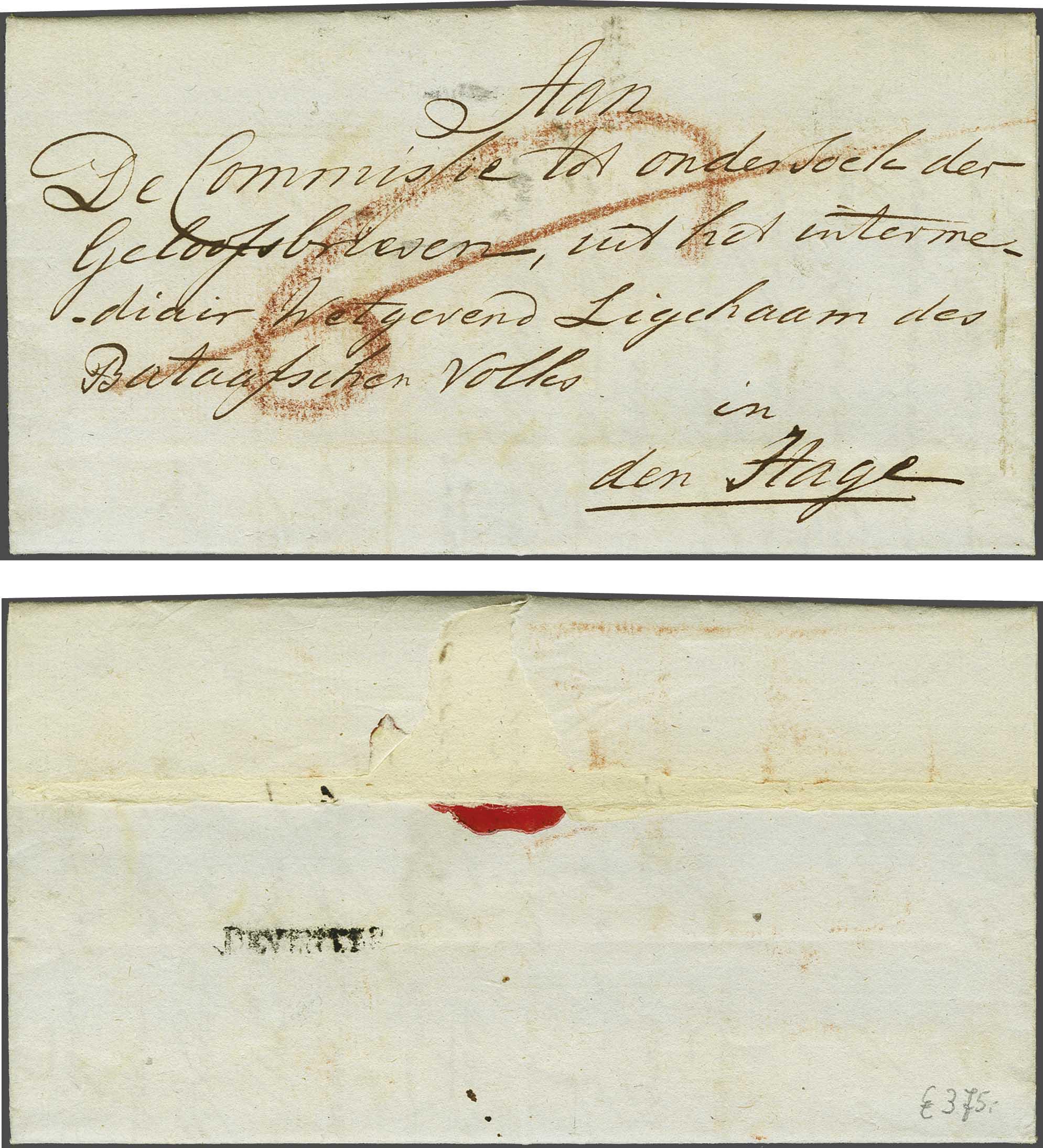 Lot 126 - Netherlands and former colonies Netherlands -  Corinphila Veilingen Auction 240: Pre-philately Netherlands and former colonies