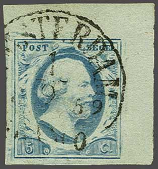 Lot 244 - Netherlands and former colonies NL 1852 King William III -  Corinphila Veilingen Auction 240: Single lots Netherlands and former colonies