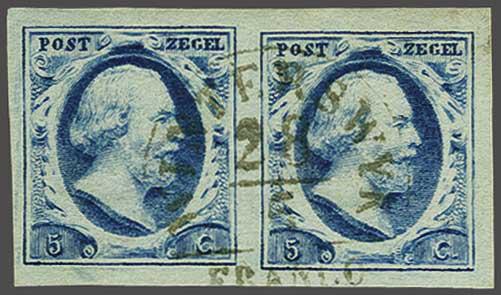 Lot 599 - Netherlands and former colonies NL Semi-circular Cancellation -  Corinphila Veilingen Auction 240: Single lots Netherlands and former colonies