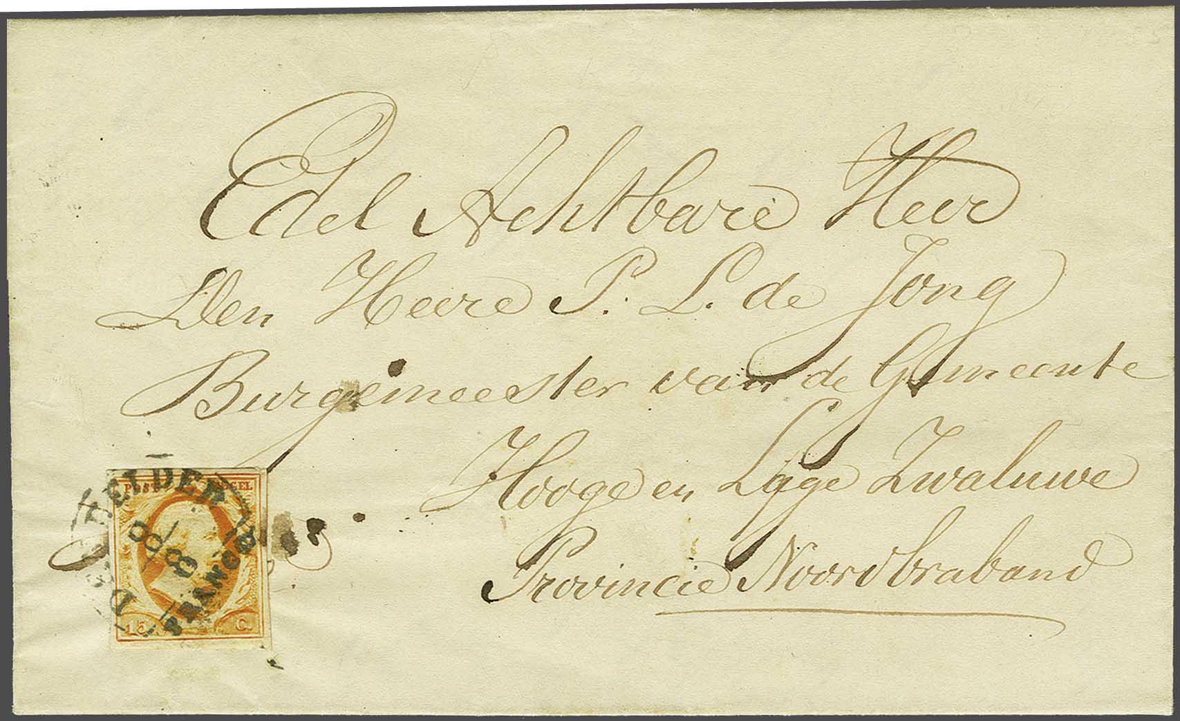 Lot 437 - Netherlands and former colonies NL Semi-circular Cancellation -  Corinphila Veilingen Auction 240: Single lots Netherlands and former colonies