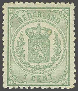 Lot 697 - Netherlands and former colonies NL 1869 Coat of Arms -  Corinphila Veilingen Auction 240: Single lots Netherlands and former colonies