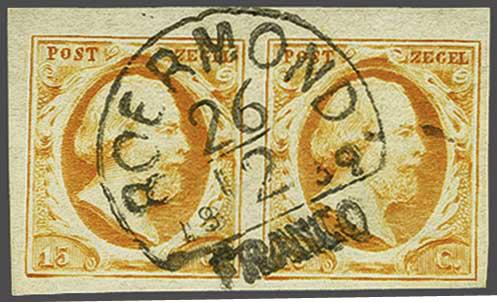 Lot 547 - Netherlands and former colonies NL Semi-circular Cancellation -  Corinphila Veilingen Auction 240: Single lots Netherlands and former colonies