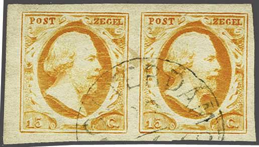 Lot 332 - Netherlands and former colonies NL 1852 King William III -  Corinphila Veilingen Auction 240: Pre-philately Netherlands and former colonies