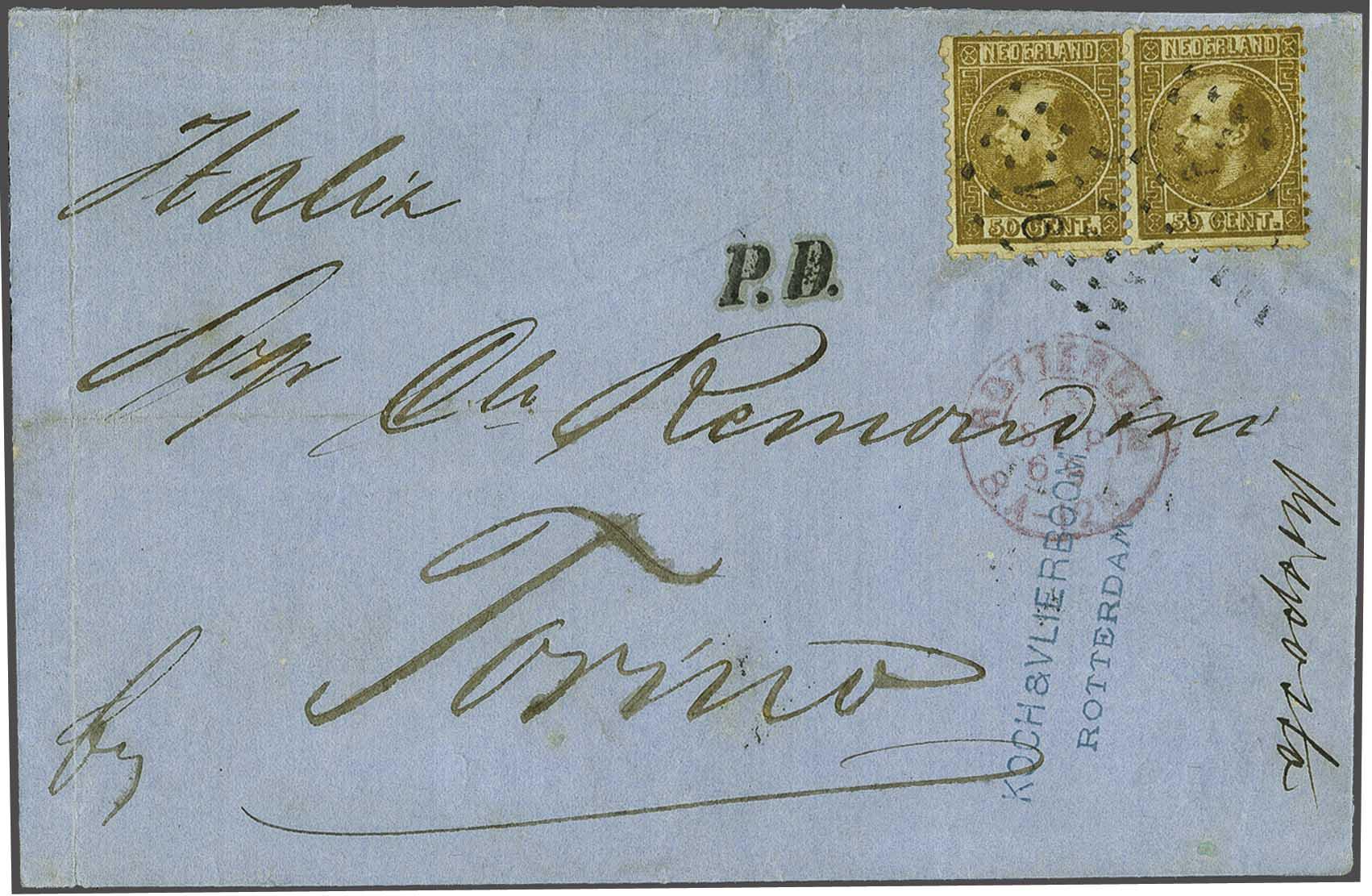 Lot 692 - Netherlands and former colonies NL 1867 King William III -  Corinphila Veilingen Auction 240: Single lots Netherlands and former colonies