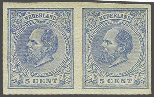 Lot 730 - Netherlands and former colonies NL 1872 King William III -  Corinphila Veilingen Auction 240: Single lots Netherlands and former colonies