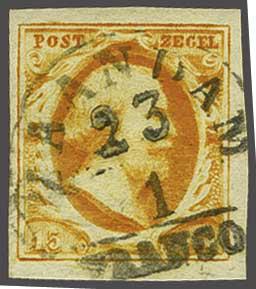 Lot 605 - Netherlands and former colonies NL Semi-circular Cancellation -  Corinphila Veilingen Auction 240: Pre-philately Netherlands and former colonies