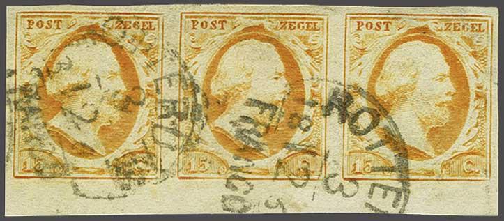 Lot 326 - Netherlands and former colonies NL 1852 King William III -  Corinphila Veilingen Auction 240: Single lots Netherlands and former colonies