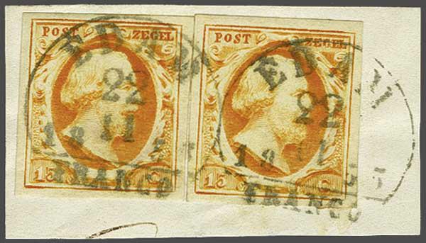 Lot 446 - Netherlands and former colonies NL Semi-circular Cancellation -  Corinphila Veilingen Auction 240: Single lots Netherlands and former colonies