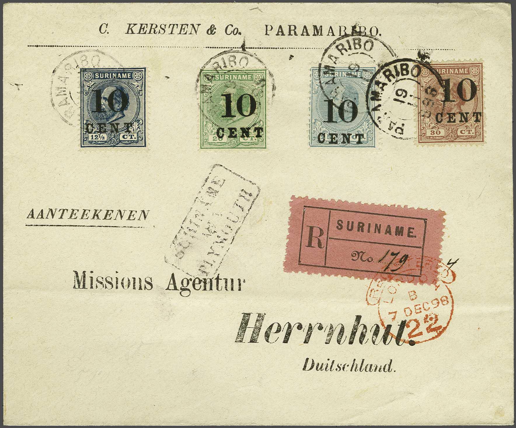 Lot 1407 - Netherlands and former colonies surinam -  Corinphila Veilingen Auction 240: Single lots Netherlands and former colonies