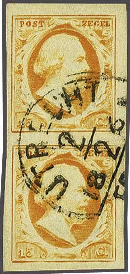 Lot 323 - Netherlands and former colonies NL 1852 King William III -  Corinphila Veilingen Auction 240: Single lots Netherlands and former colonies