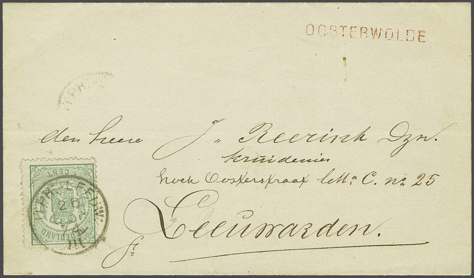 Lot 709 - Netherlands and former colonies NL 1869 Coat of Arms -  Corinphila Veilingen Auction 240: Single lots Netherlands and former colonies
