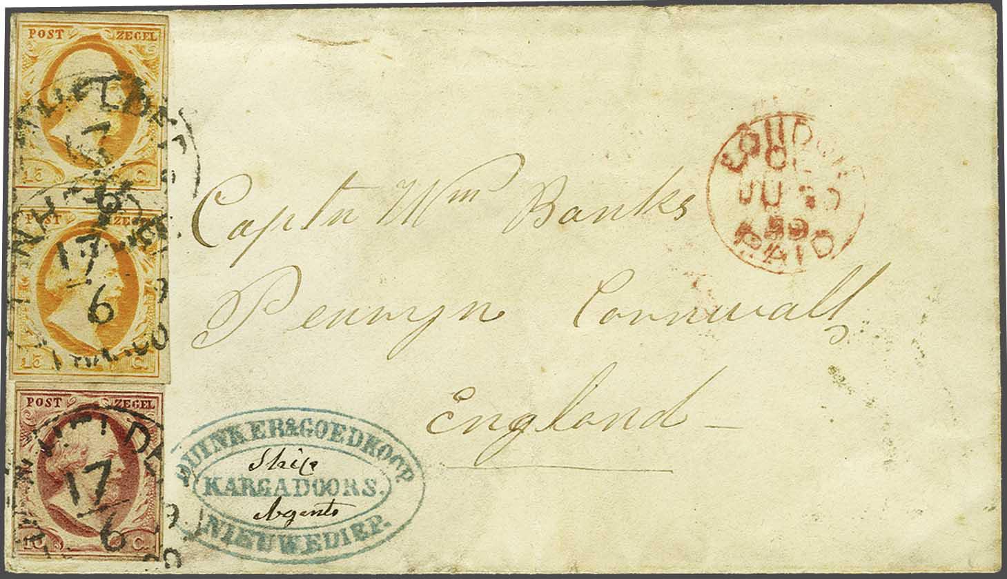 Lot 438 - Netherlands and former colonies NL Semi-circular Cancellation -  Corinphila Veilingen Auction 240: Single lots Netherlands and former colonies