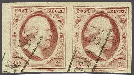 Lot 312 - Netherlands and former colonies NL 1852 King William III -  Corinphila Veilingen Auction 240: Pre-philately Netherlands and former colonies
