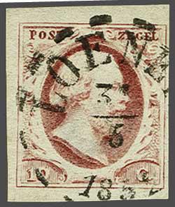 Lot 620 - Netherlands and former colonies NL 1852 King William III -  Corinphila Veilingen Auction 240: Single lots Netherlands and former colonies