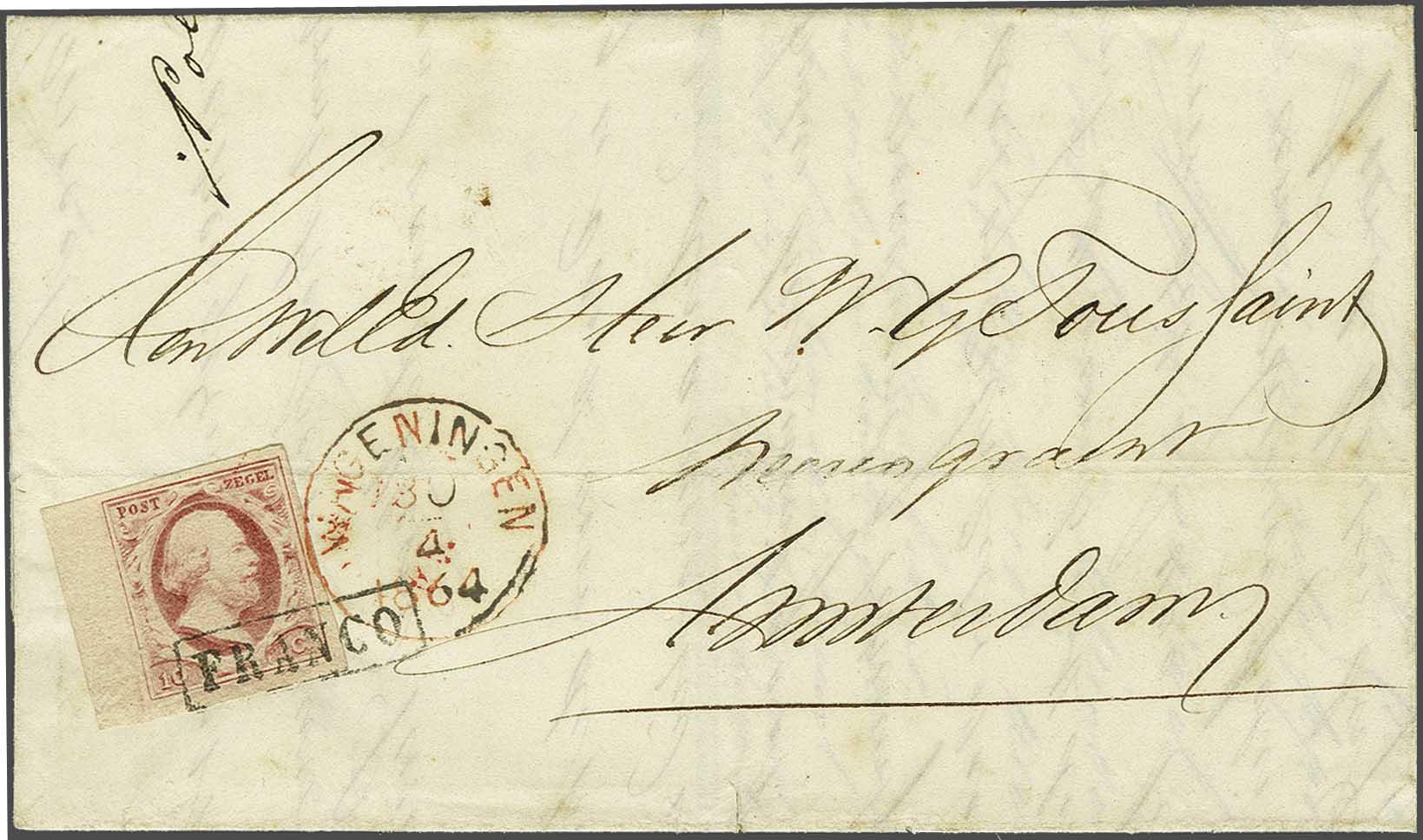 Lot 393 - Netherlands and former colonies NL 1852 King William III -  Corinphila Veilingen Auction 240: Single lots Netherlands and former colonies