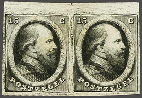 Lot 629 - Netherlands and former colonies NL 1864 King William III -  Corinphila Veilingen Auction 240: Single lots Netherlands and former colonies