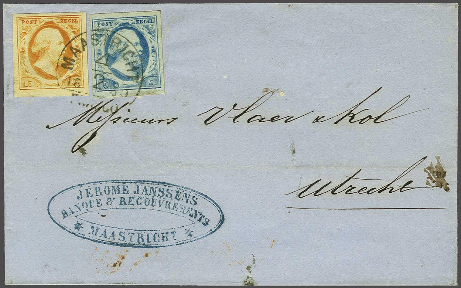 Lot 372 - Netherlands and former colonies NL 1852 King William III -  Corinphila Veilingen Auction 240: Single lots Netherlands and former colonies