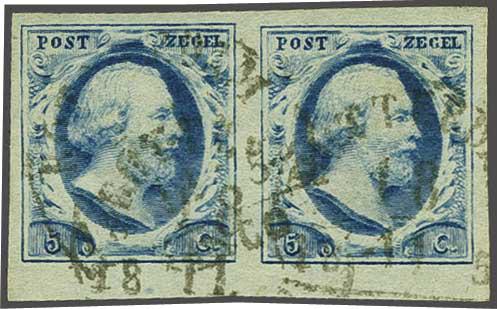 Lot 225 - Netherlands and former colonies NL 1852 King William III -  Corinphila Veilingen Auction 240: Single lots Netherlands and former colonies