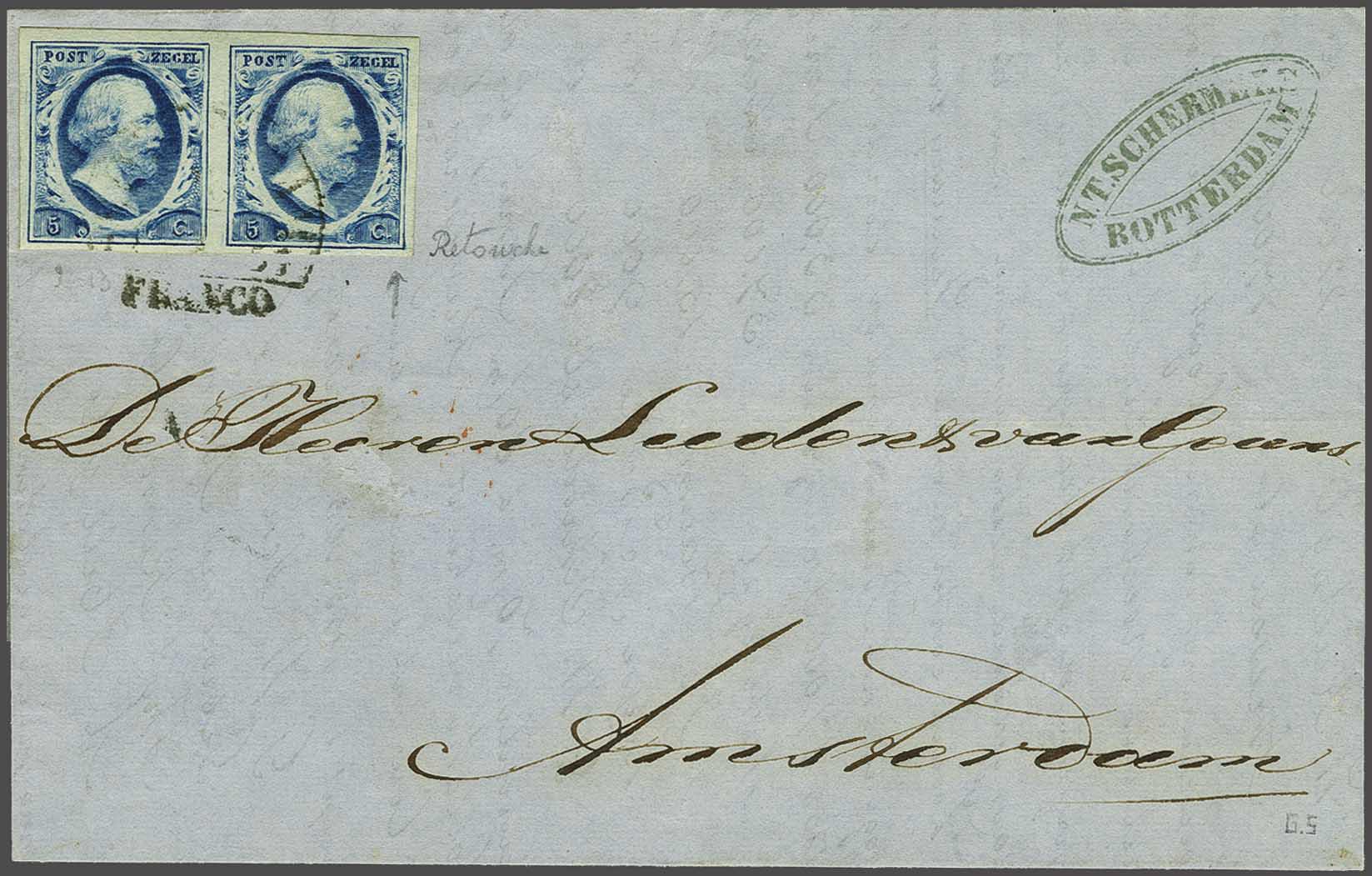 Lot 363 - Netherlands and former colonies NL 1852 King William III -  Corinphila Veilingen Auction 240: Single lots Netherlands and former colonies