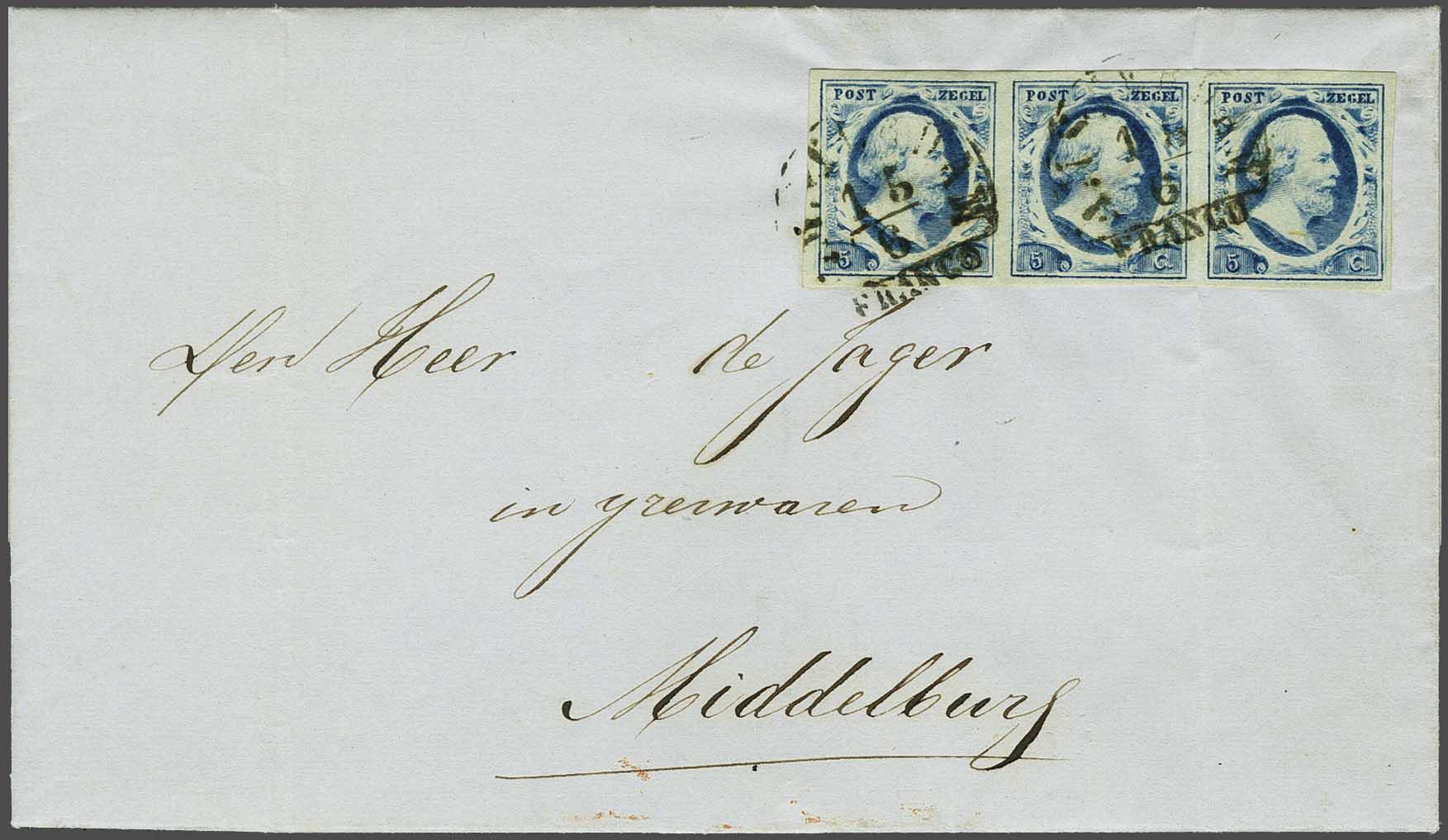 Lot 364 - Netherlands and former colonies NL 1852 King William III -  Corinphila Veilingen Auction 240: Single lots Netherlands and former colonies