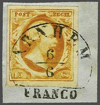 Lot 417 - Netherlands and former colonies NL Semi-circular Cancellation -  Corinphila Veilingen Auction 240: Pre-philately Netherlands and former colonies