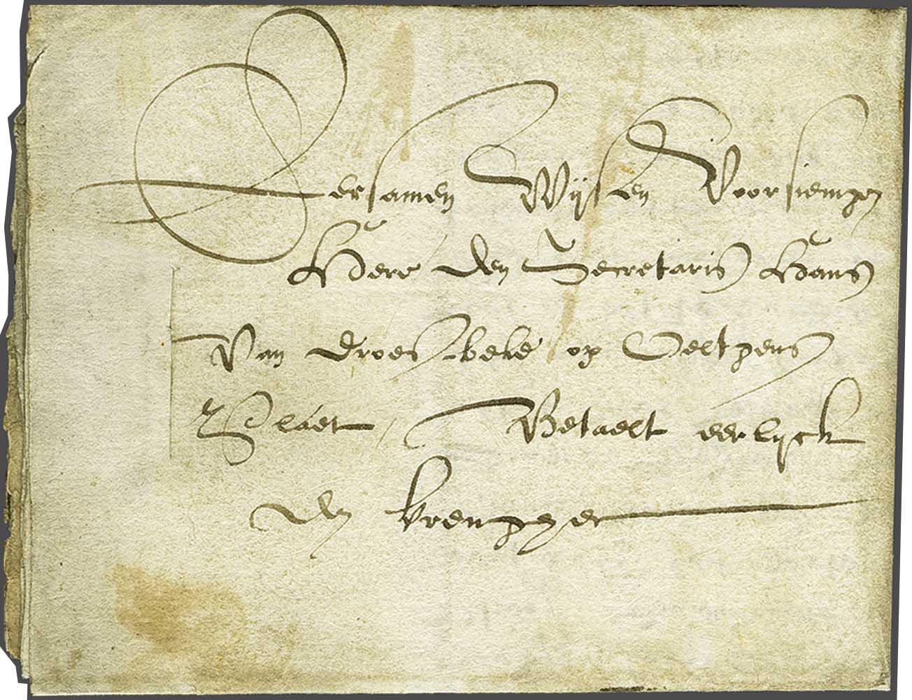 Lot 9 - Netherlands and former colonies Netherlands - Corinphila Veilingen Auction 240: Pre-philately Netherlands and former colonies Lot 9 - Netherlands and former colonies Netherlands - Corinphila Veilingen Auction 240: Pre-philately Netherlands and former colonies