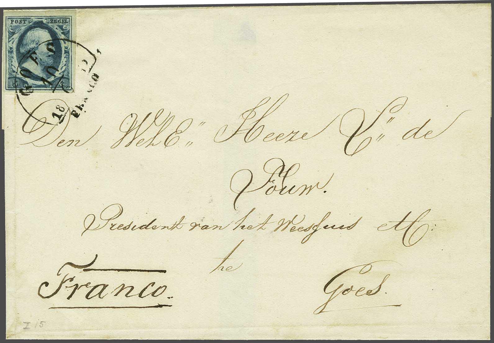 Lot 462 - Netherlands and former colonies NL Semi-circular Cancellation -  Corinphila Veilingen Auction 240: Single lots Netherlands and former colonies