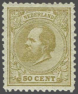 Lot 724 - Netherlands and former colonies NL 1872 King William III -  Corinphila Veilingen Auction 240: Single lots Netherlands and former colonies