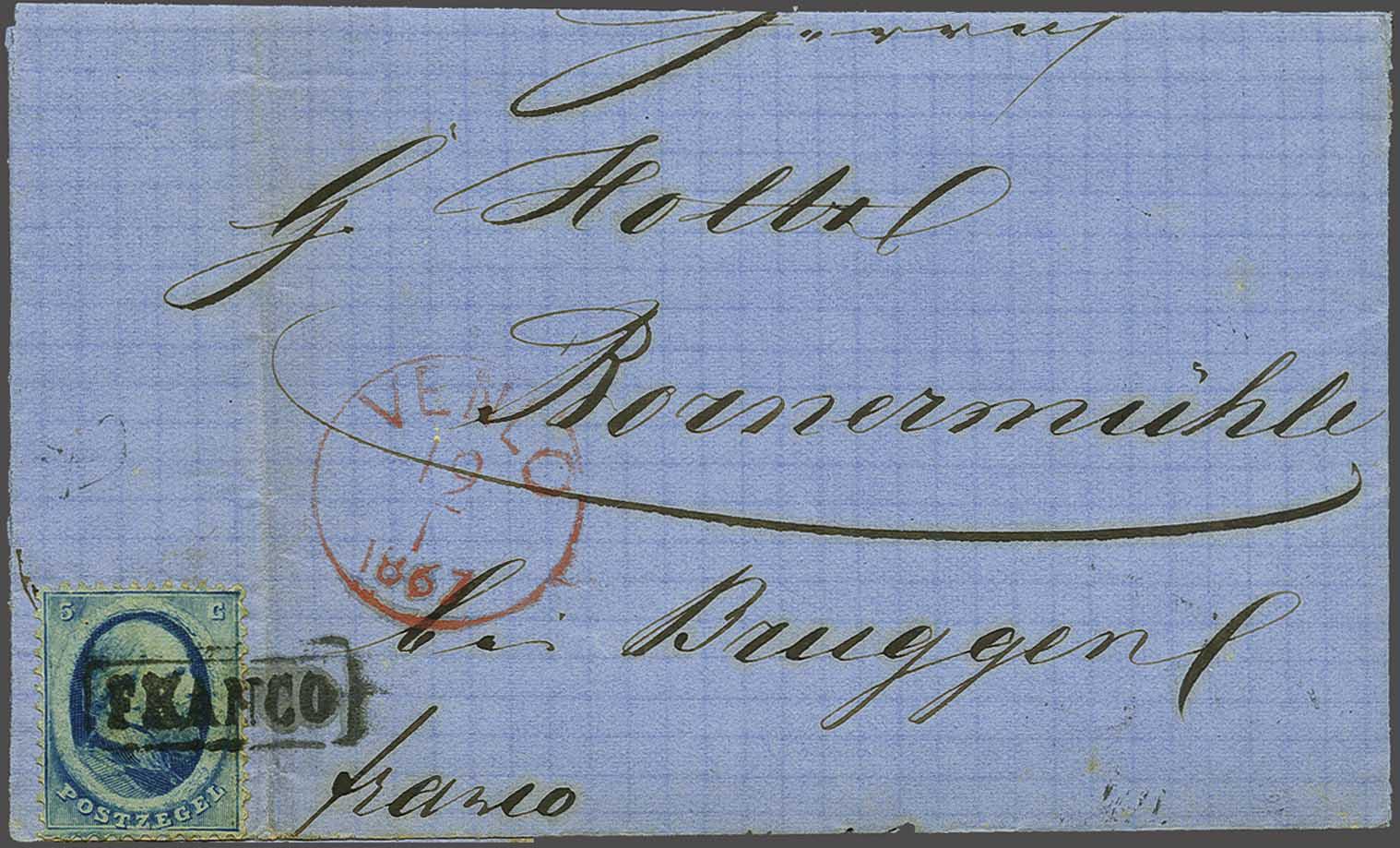 Lot 643 - Netherlands and former colonies NL 1864 King William III -  Corinphila Veilingen Auction 240: Single lots Netherlands and former colonies