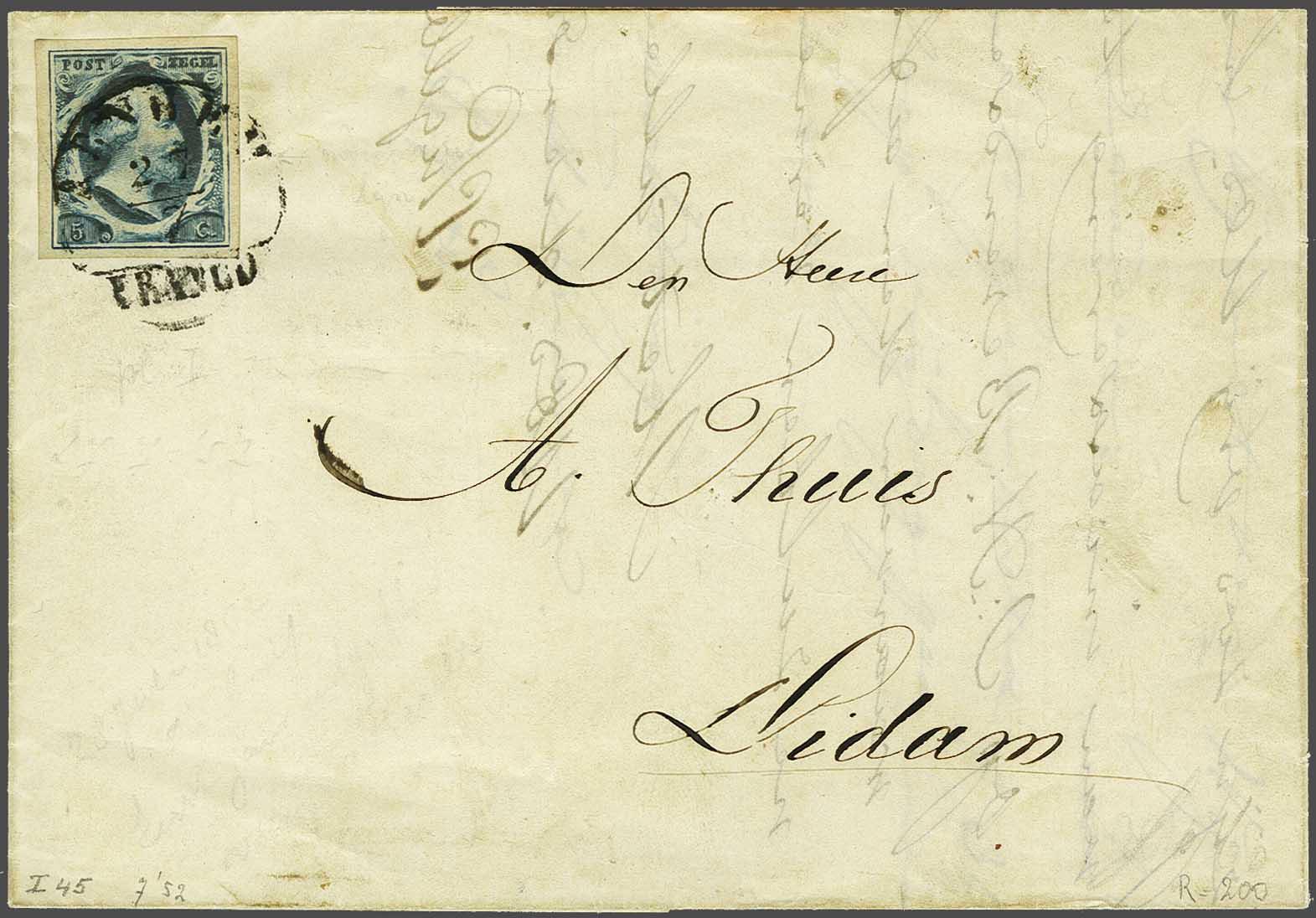 Lot 416 - Netherlands and former colonies NL Semi-circular Cancellation -  Corinphila Veilingen Auction 240: Single lots Netherlands and former colonies