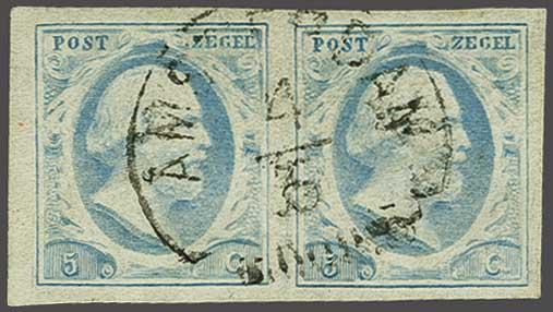 Lot 408 - Netherlands and former colonies NL Semi-circular Cancellation -  Corinphila Veilingen Auction 240: Single lots Netherlands and former colonies