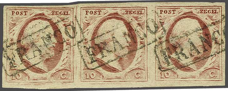 Lot 304 - Netherlands and former colonies NL 1852 King William III -  Corinphila Veilingen Auction 240: Pre-philately Netherlands and former colonies