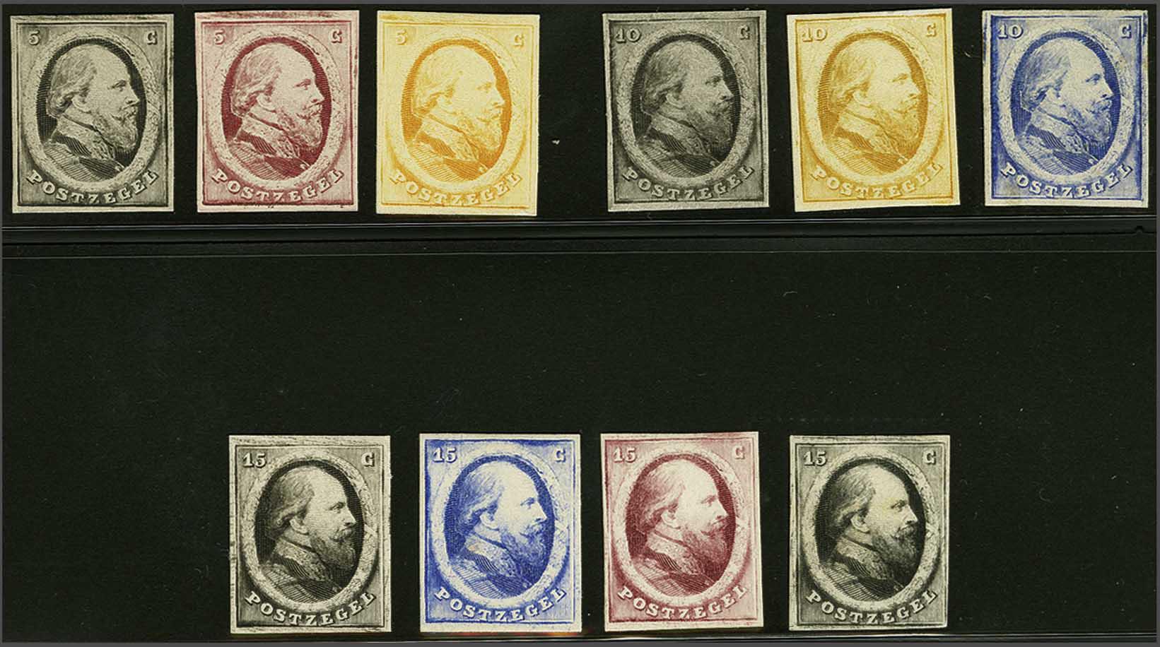 Lot 626 - Netherlands and former colonies NL 1864 King William III -  Corinphila Veilingen Auction 240: Single lots Netherlands and former colonies