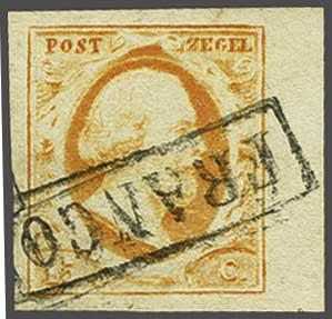 Lot 329 - Netherlands and former colonies NL 1852 King William III -  Corinphila Veilingen Auction 240: Single lots Netherlands and former colonies