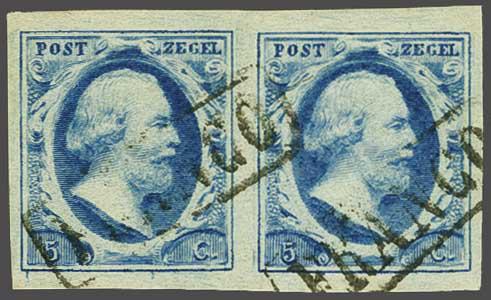 Lot 271 - Netherlands and former colonies NL 1852 King William III -  Corinphila Veilingen Auction 240: Single lots Netherlands and former colonies