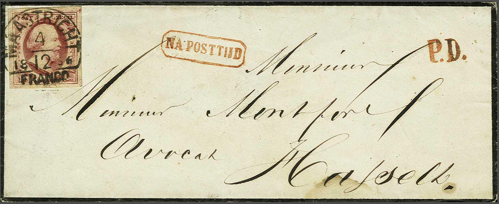 Lot 375 - Netherlands and former colonies NL 1852 King William III -  Corinphila Veilingen Auction 240: Single lots Netherlands and former colonies
