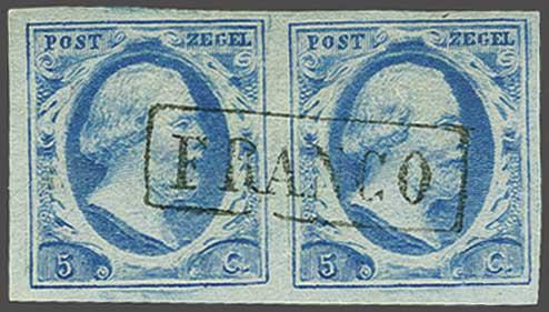 Lot 266 - Netherlands and former colonies NL 1852 King William III -  Corinphila Veilingen Auction 240: Single lots Netherlands and former colonies