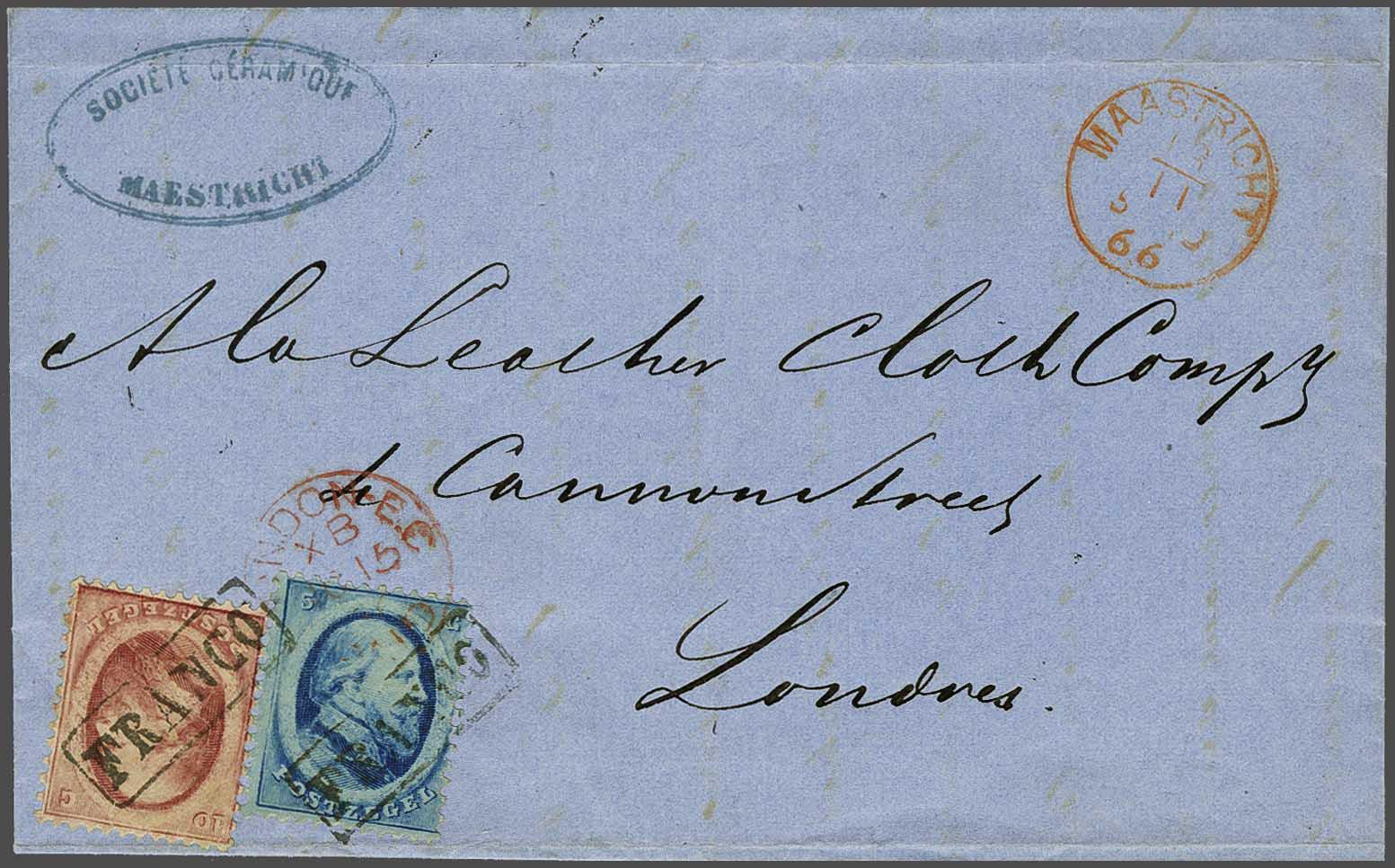 Lot 647 - Netherlands and former colonies NL 1864 King William III -  Corinphila Veilingen Auction 240: Pre-philately Netherlands and former colonies