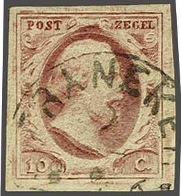 Lot 461 - Netherlands and former colonies NL Semi-circular Cancellation -  Corinphila Veilingen Auction 240: Pre-philately Netherlands and former colonies