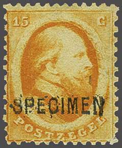 Lot 640 - Netherlands and former colonies NL 1864 King William III -  Corinphila Veilingen Auction 240: Single lots Netherlands and former colonies