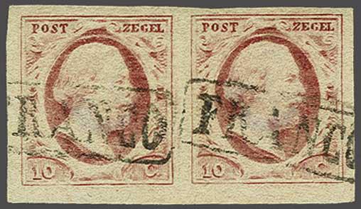 Lot 301 - Netherlands and former colonies NL 1852 King William III -  Corinphila Veilingen Auction 240: Pre-philately Netherlands and former colonies
